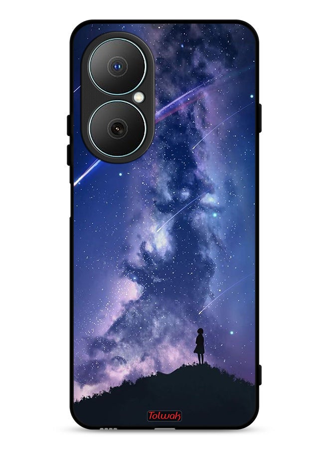 Tolwak Huawei Nova Y73 Protective Case Cover Moving Stars