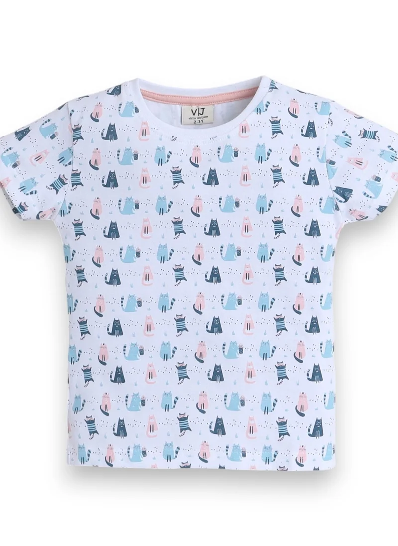 victor and jane Victor and Jane - All-Over Printed T-shirt and Pyjama Set
