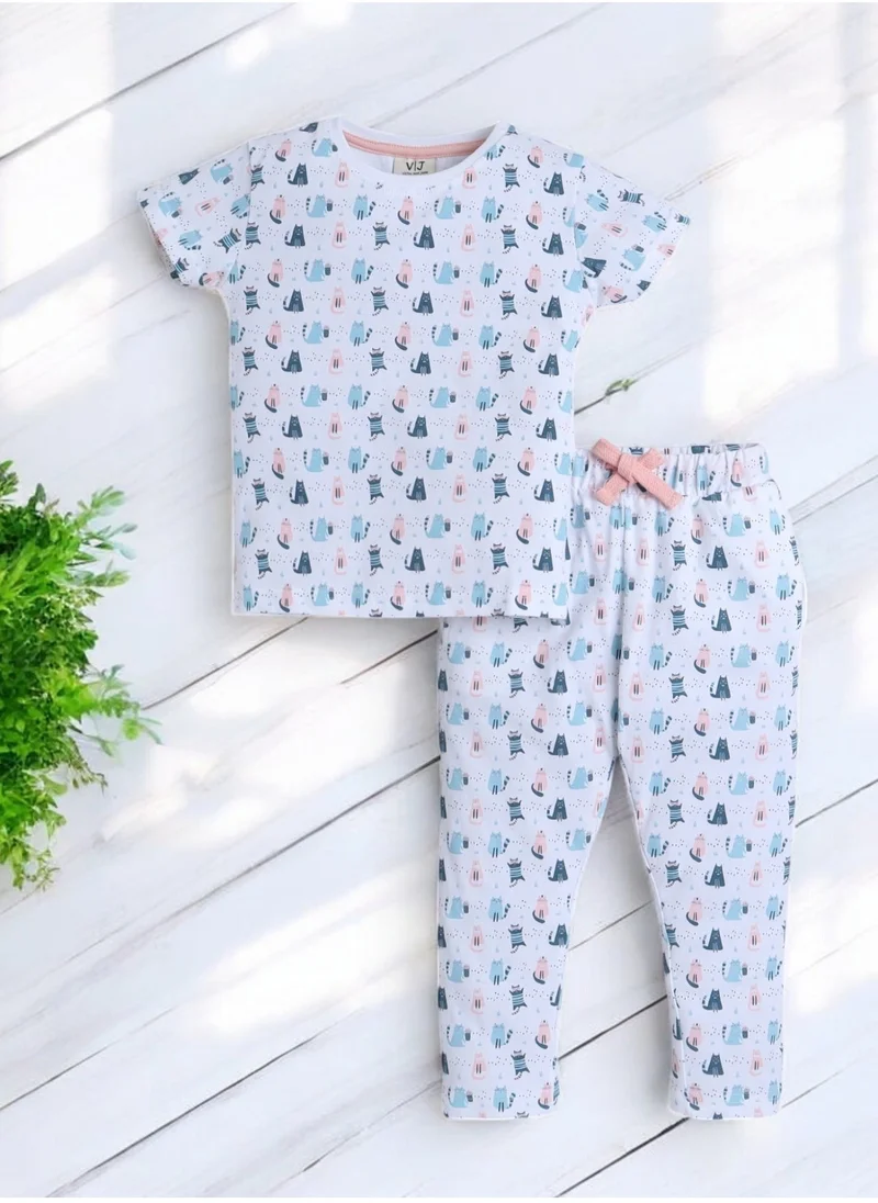 victor and jane Victor and Jane - All-Over Printed T-shirt and Pyjama Set