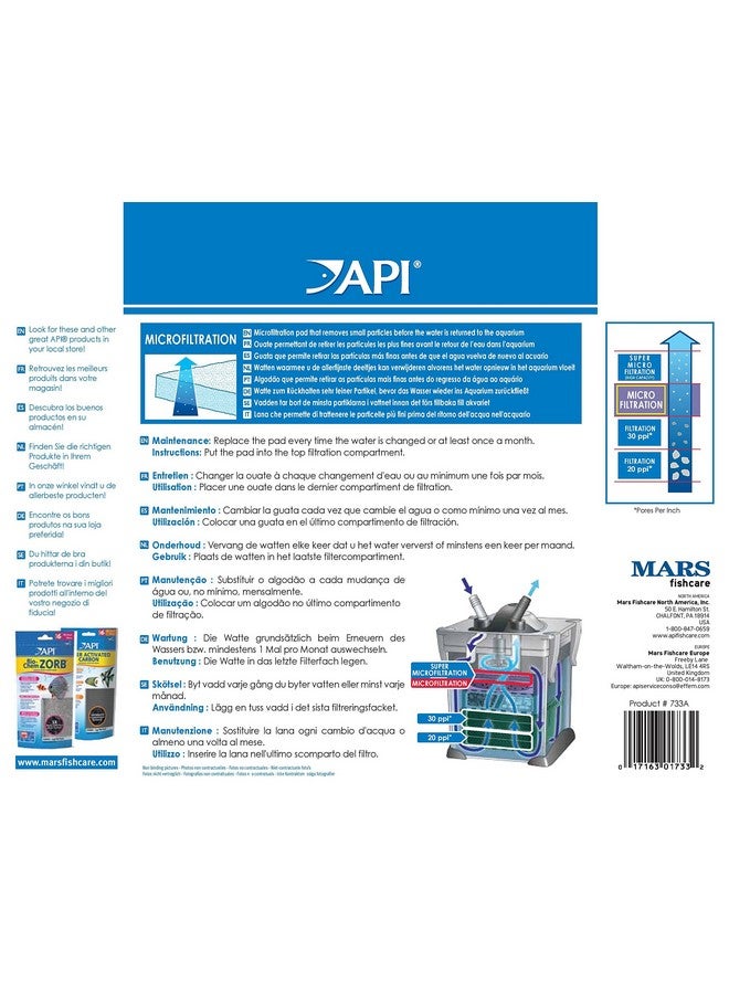 API FILSTAR XP MICROFILTRATION Aquarium Canister Filter Filtration Pads 3-Count, FILSTAR MICRO FILTRATION PADS, Whites & Tans - Image 2