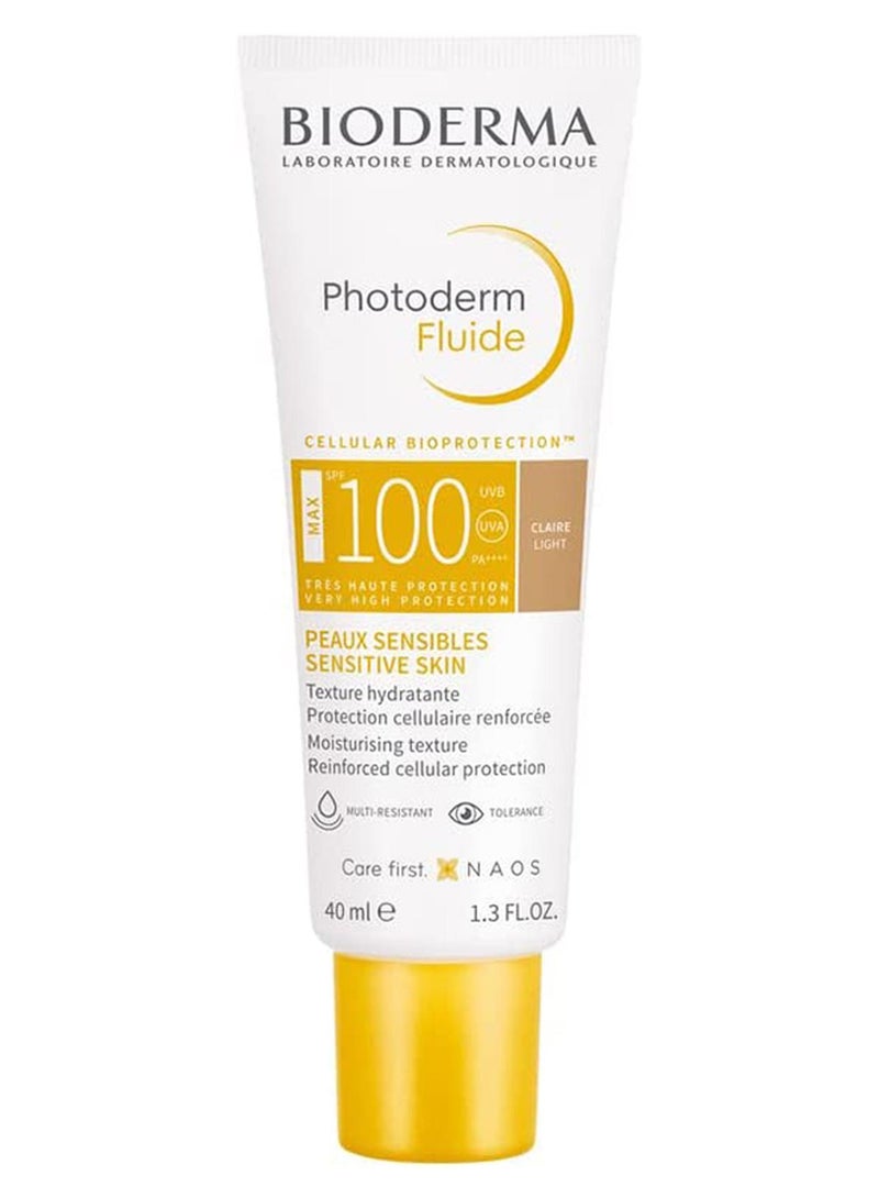 بيوديرما واقي شمس فوتوديرم سائل بعامل الحماية من الشمس SPF 100 للبشرة الحساسة 40ملليلتر - Image 1