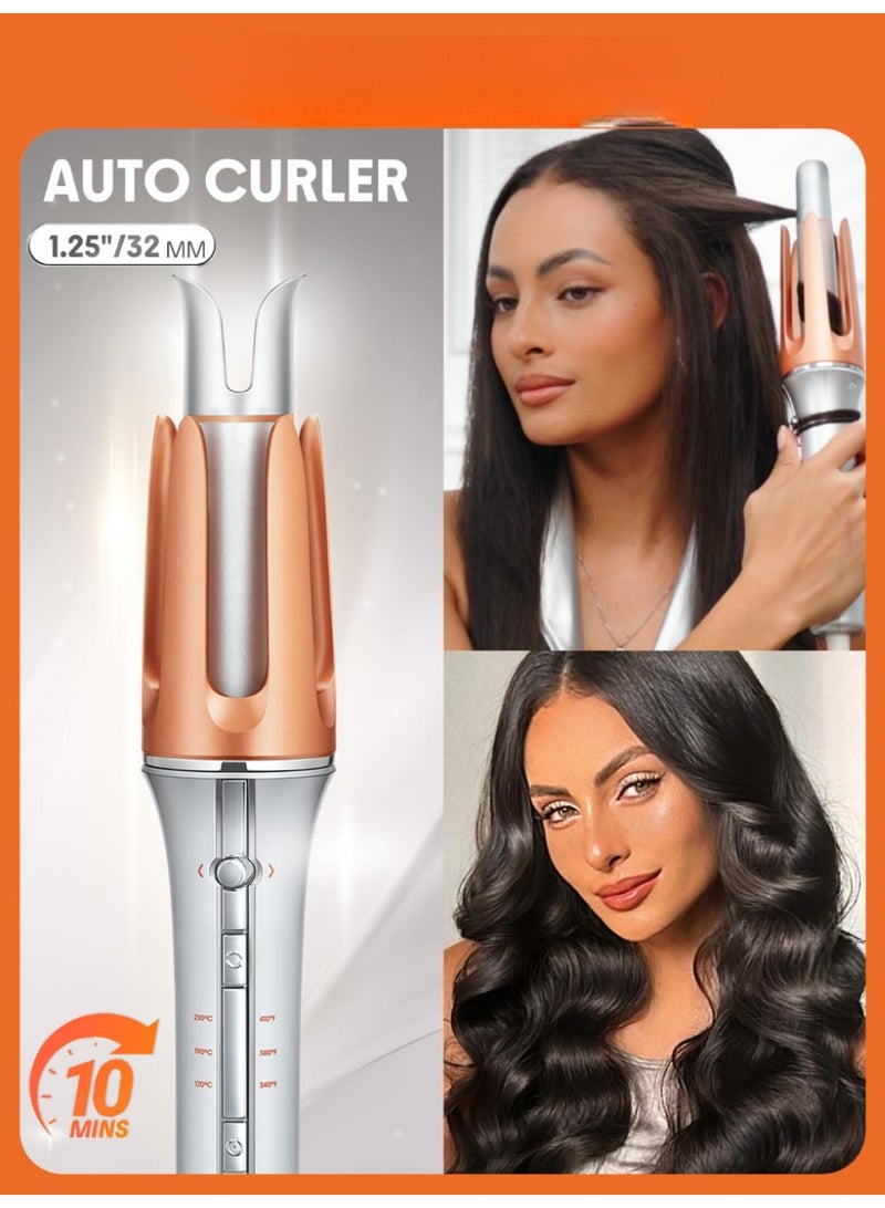 Automatic Hair Curler with Ceramic Coating – Professional Rotating Curling Iron Wand with Adjustable Temperature  Anti-Tangle Design for Fast, Long-Lasting Curls - Image 3