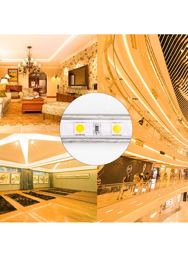 إسكدنيا شريط ضوء LED مقاوم للماء أبيض دافئ 10متر - Image 3