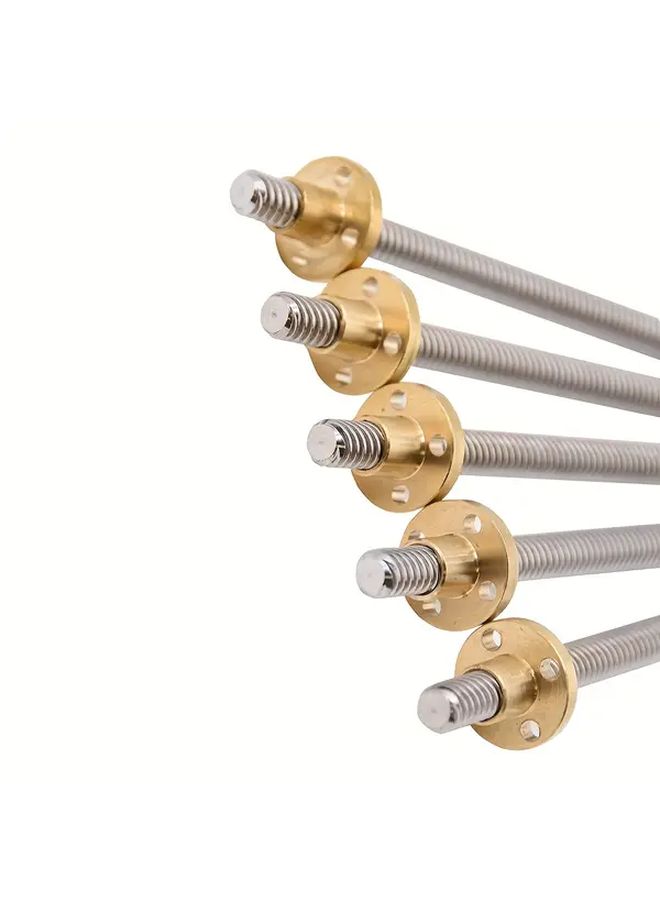 2 Pcs Lead Screws Brass Nut 500mm Tr8x8 For 3D Printer Z Axis CNC Parts - Image 1
