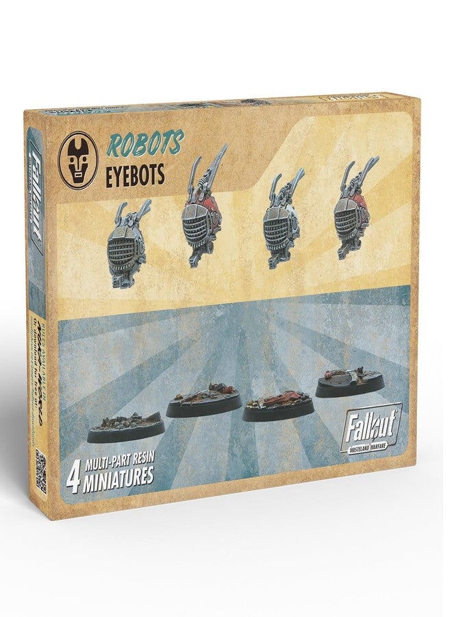 Modiphius Entertainment: Fallout: Wasteland Warfare - Robots: Eyebots - 4 Figures, 32mm Unpainted Resin RPG Miniatures, Nuka World, Tabletop - Image 4