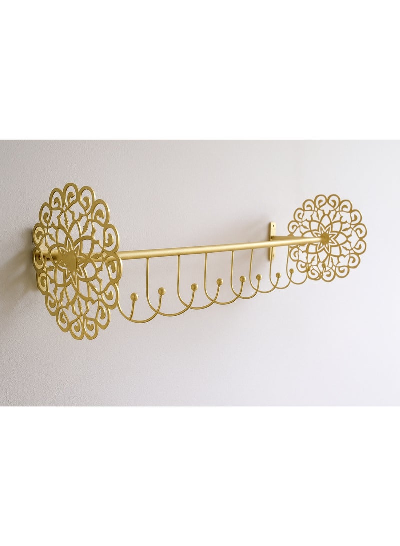 Clothes Rack, Wall-Mounted Clothes Rack, Heavy Duty Iron, Multi-Purpose Clothes Rack, Space Saving Wardrobe, Suitable for Laundry Room, Bedroom, Living Room