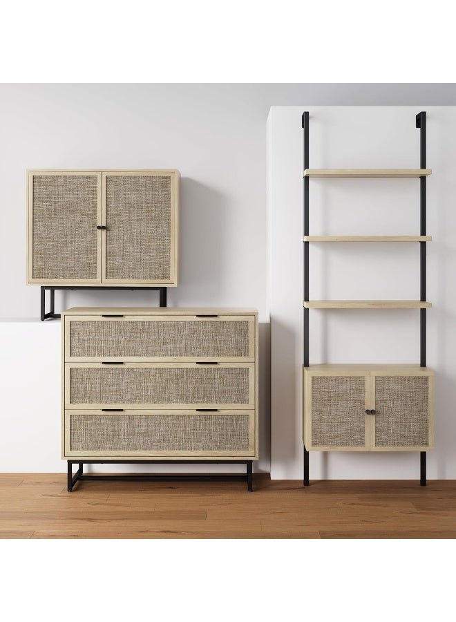 Generic Nathan James  Accent Storage Boho Modern Free Standing Buffet Sideboard Cabinet For Hallway, Entryway, Dining Living Room, Set Of 4 Console Table  - Image 1