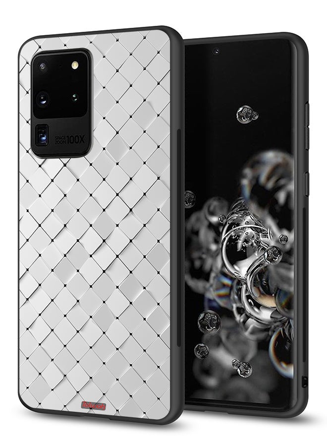 Tolwak Samsung Galaxy S20 Ultra Protective Case Cover Tiles Texture - Image 1