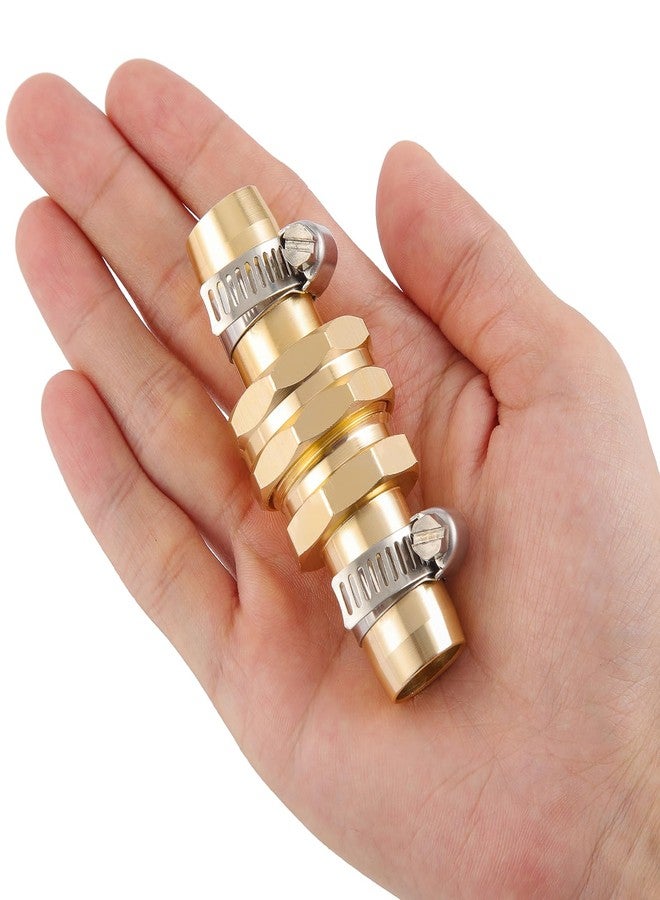 Sanpaint Garden Hose Repair Connector with Clamps, Fit for 3/4" or 5/8" Garden Hose Fitting, 2 Set - Image 4