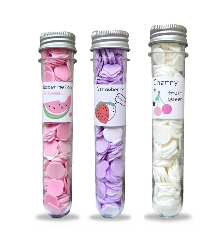 Generic CursiveTrendy Paper Soap Strips For Travel Essential For Women Men Kids Travel Accessories Dissolvable Sheets For Hand Wash Tube Box Pack of 3 StrawberryWatermelonCherry  - Image 1