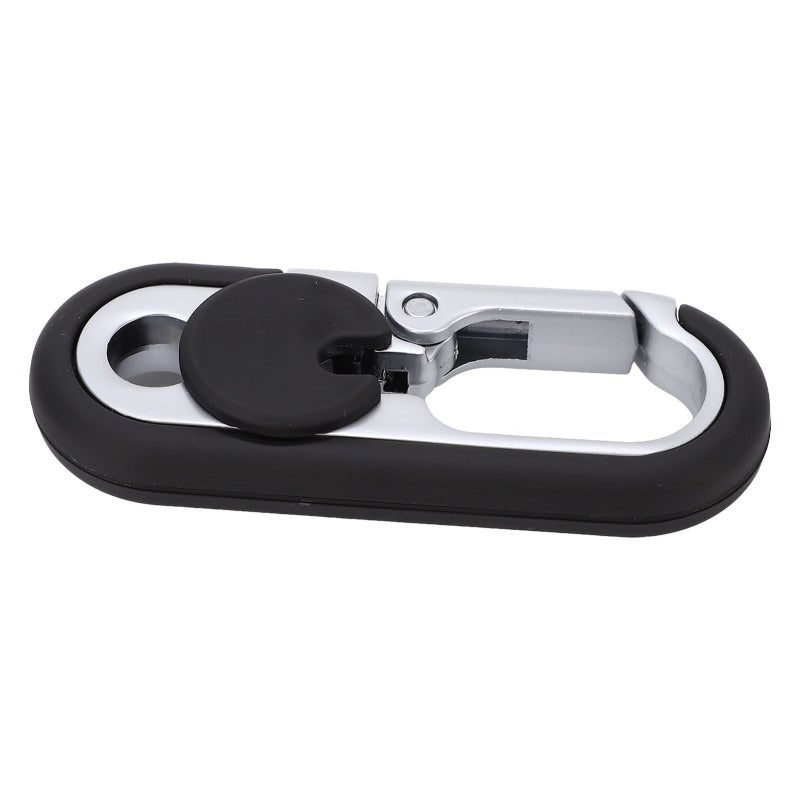 Heavy Duty Spring Snap: Zinc Alloy Body 2PCS Rings Double Ring Keychain - Rust Scratch Resistant Comfortable Press Snap Metal Keychain for Mechanics Car Keys Tools - Image 4