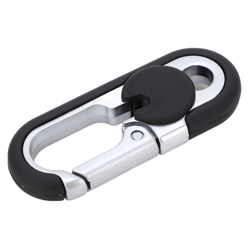 Heavy Duty Spring Snap: Zinc Alloy Body 2PCS Rings Double Ring Keychain - Rust Scratch Resistant Comfortable Press Snap Metal Keychain for Mechanics Car Keys Tools - Image 2