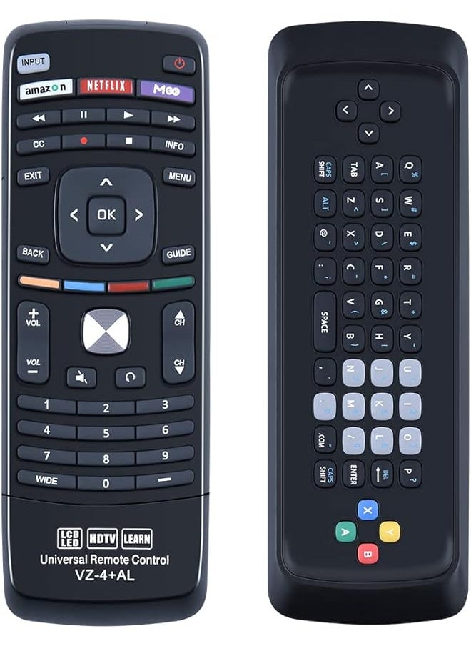 erorex - Xrt302 Qwerty Keyboard Replacement Remote Control Fit For Vizio Tv E601I A3 E701I A3 E650I A2 D650I B2 M420Sv M470Sv M550Sv E3D320Vx M550Vse M 420D - Image 1