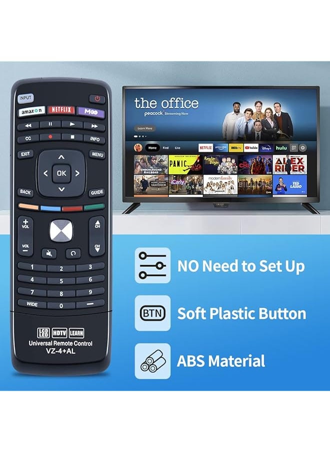 erorex - Xrt302 Qwerty Keyboard Replacement Remote Control Fit For Vizio Tv E601I A3 E701I A3 E650I A2 D650I B2 M420Sv M470Sv M550Sv E3D320Vx M550Vse M 420D - Image 1
