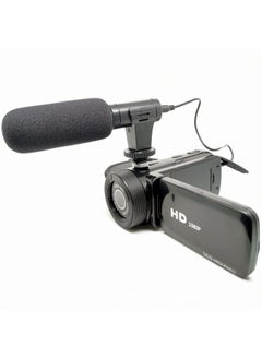 Generic 16 Million HD Digital Video Camera Video Camera1080PDV Microphone Video Camera XHD100M-Body Color:Standard Black + Microphone + Wide-angle Mirror + European Standard + 32gb Memory Card  - Image 5