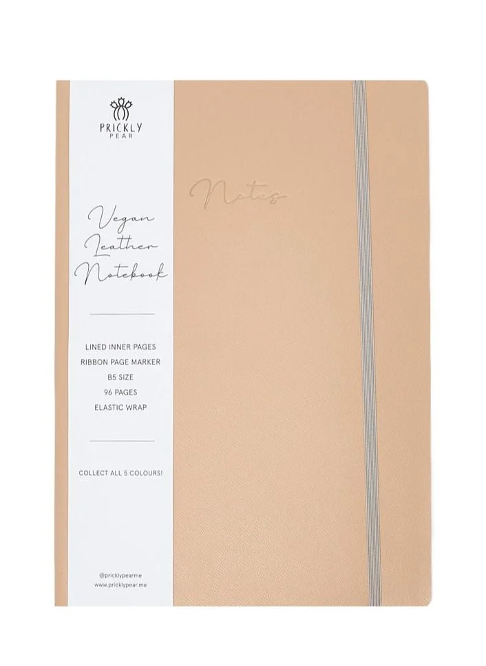 Prickly Pear Pu B5 Notebook - Sand