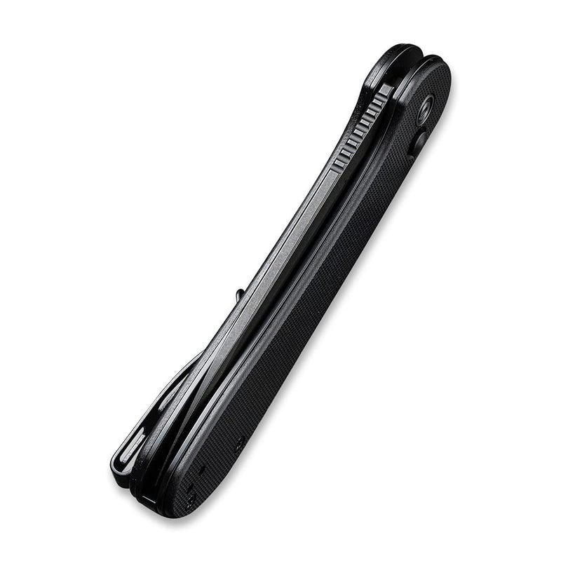CIVIVI CIVIVI Pocket Folding Knife with 3.47" 14C28N Blade G10 Handle, Button Lock Elementum Knife for EDC C2103A (Black)  - Image 5
