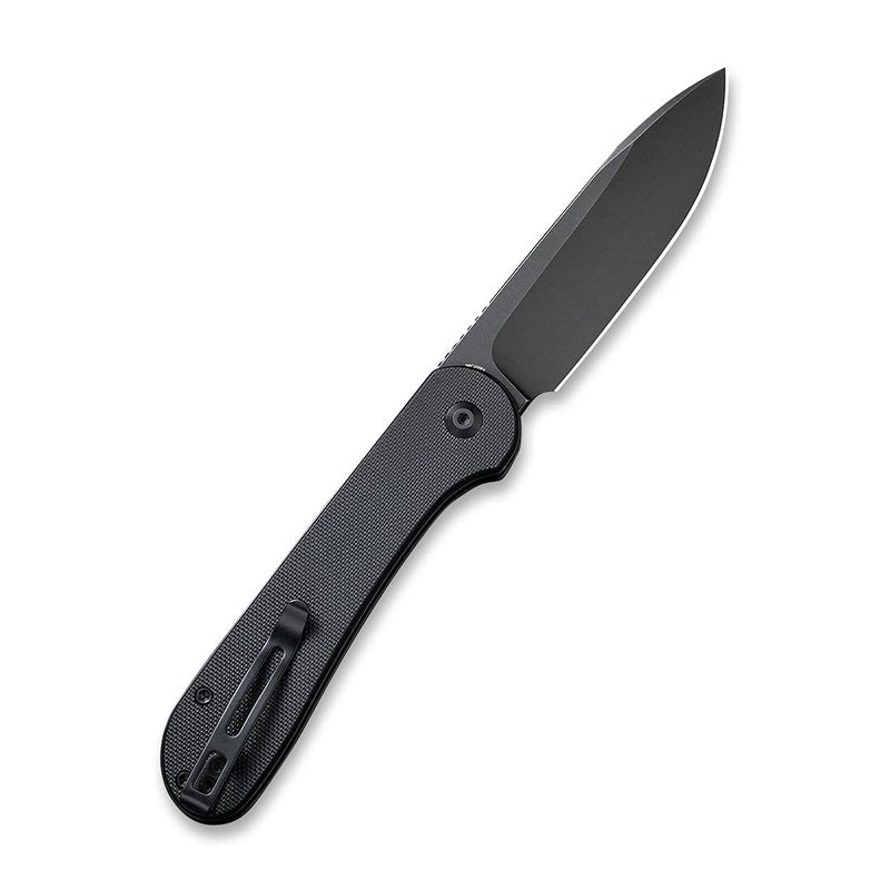 CIVIVI CIVIVI Pocket Folding Knife with 3.47" 14C28N Blade G10 Handle, Button Lock Elementum Knife for EDC C2103A (Black)  - Image 2