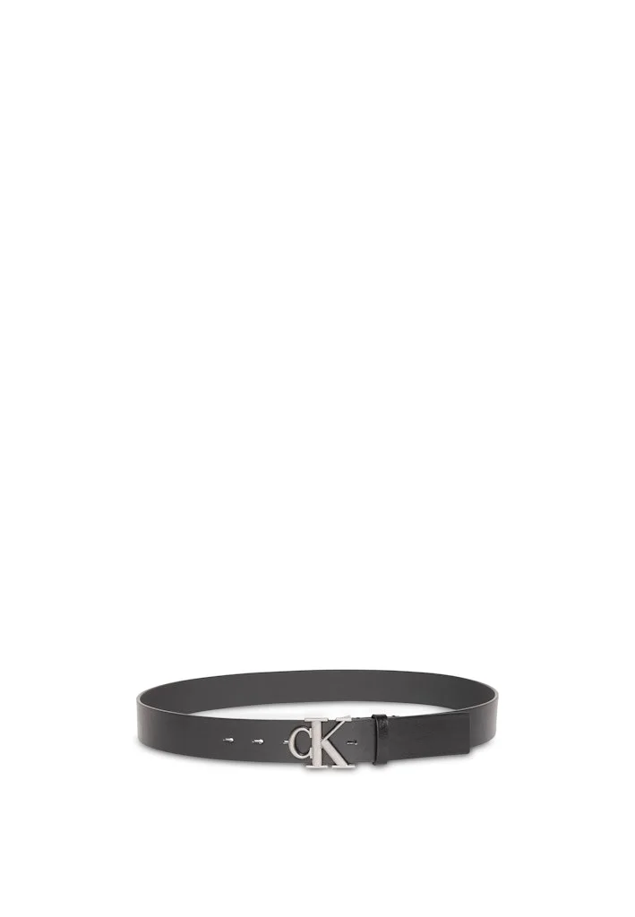 كالفن كلاين MONOGRAM BUCKLE allocated hole belt