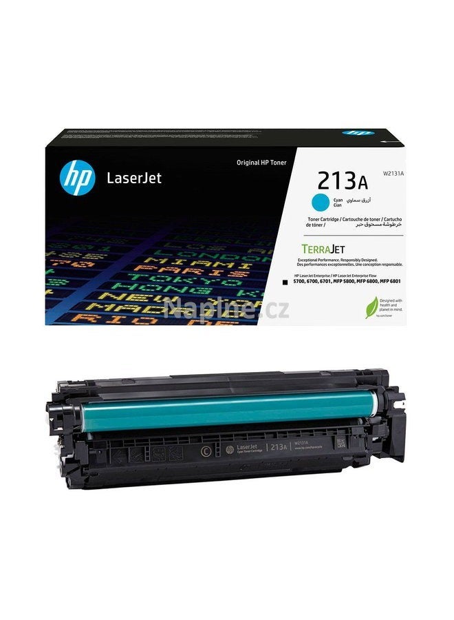 HP 213A cyan Original LaserJet Toner Cartridge, W2131A cyan - Image 2