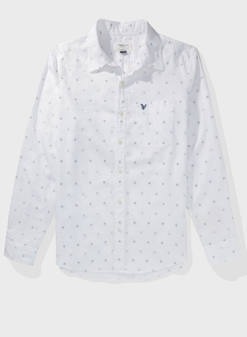 American Eagle Printed Slim Fit Shirt - Image 3