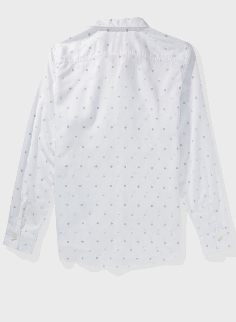 American Eagle Printed Slim Fit Shirt - Image 4