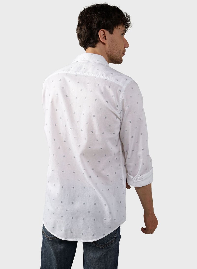 American Eagle Printed Slim Fit Shirt - Image 2