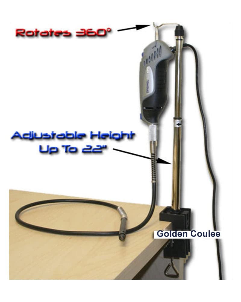 TEMO حامل أدوات دوارة TEMO مع مشبك قابل للتعديل لأدوات دريمل وفوريدوم وأدوات دوارة أخرى - Image 3