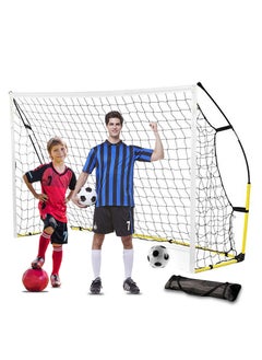 Generic 12x6ft Portable Backyard Soccer Goal, Kids Adults Net and Frame for Home  Practice Training  Field Equipment, Adult  Football Shooting Training Aid with Carry Bag  - Image 1