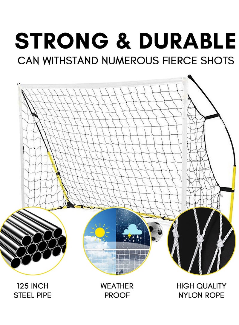 12x6ft Portable Backyard Soccer Goal, Kids Adults Net and Frame for Home  Practice Training  Field Equipment, Adult  Football Shooting Training Aid with Carry Bag