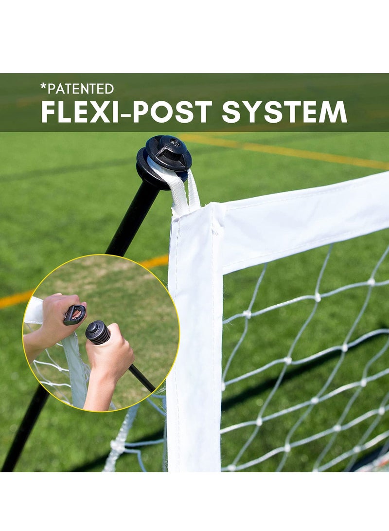 12x6ft Portable Backyard Soccer Goal, Kids Adults Net and Frame for Home  Practice Training  Field Equipment, Adult  Football Shooting Training Aid with Carry Bag