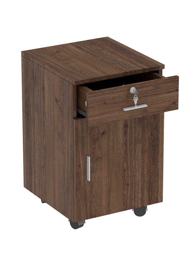 Mahmayi ME 1D1D Mobile Pedestal Melamine Finish - Brown - Image 1