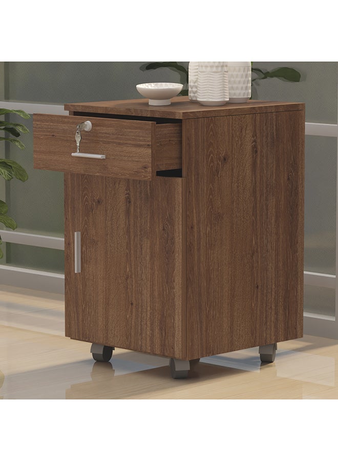 Mahmayi ME 1D1D Mobile Pedestal Melamine Finish - Brown - Image 2