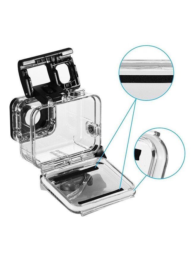 NIBEMINENT Protective Waterproof Housing Case Cover For GoPro Hero5 Action Camera Clear/Black  - Image 2