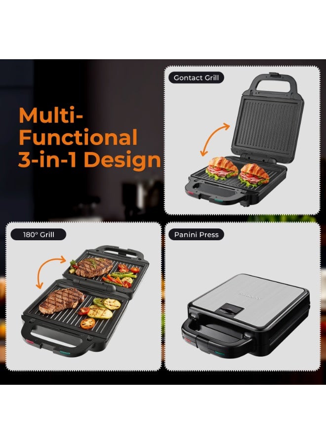 sokany 3-In-1 Non-Stick Multi Snack Maker with Detachable - Image 5