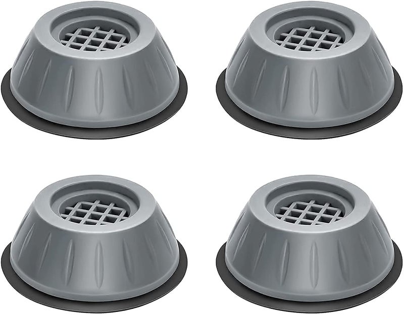 Emergity Plastic Anti Vibration Pad for Washing Machine, Noise Cancellation Leg for Furniture, Shock Absorber (4 Piece Set) - Image 2