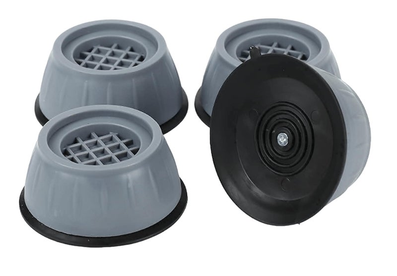 Emergity Plastic Anti Vibration Pad for Washing Machine, Noise Cancellation Leg for Furniture, Shock Absorber (4 Piece Set) - Image 1