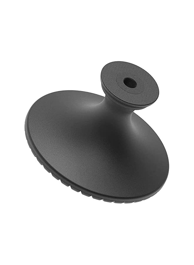 promass Round Cabinet Knob, 9-Pack of Matte Black Kitchen Cabinet Knobs Pulls, Matte Round Farmhouse Dresser Handles Drawer Knobs for Modern Closet Furniture Door, Floral Pattern - Image 3