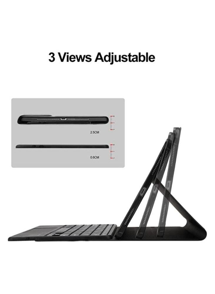 ELTRAZONE iPad 10th Generation Keyboard Case with Trackpad (10.9 inch 2022 Release), Wireless Detachable Rechargeable Multi-touch Keyboard, Smart Folio Protective Cover with Pencil Holder  - Image 4