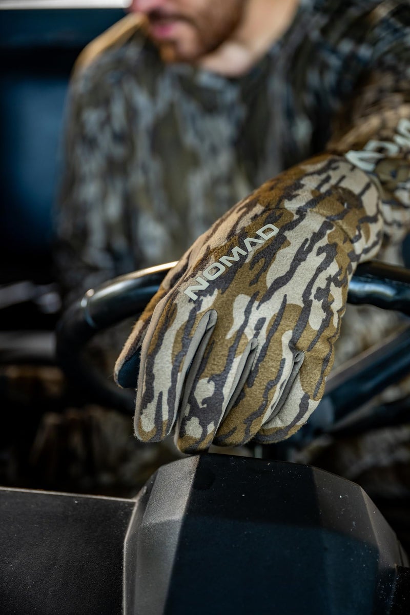 Nomad Mens VX3 Glove, Warm, Water-Resistant, Quiet, Performance Fit, Mossy Oak Bottomland Camo, Large/X-Large - Image 5