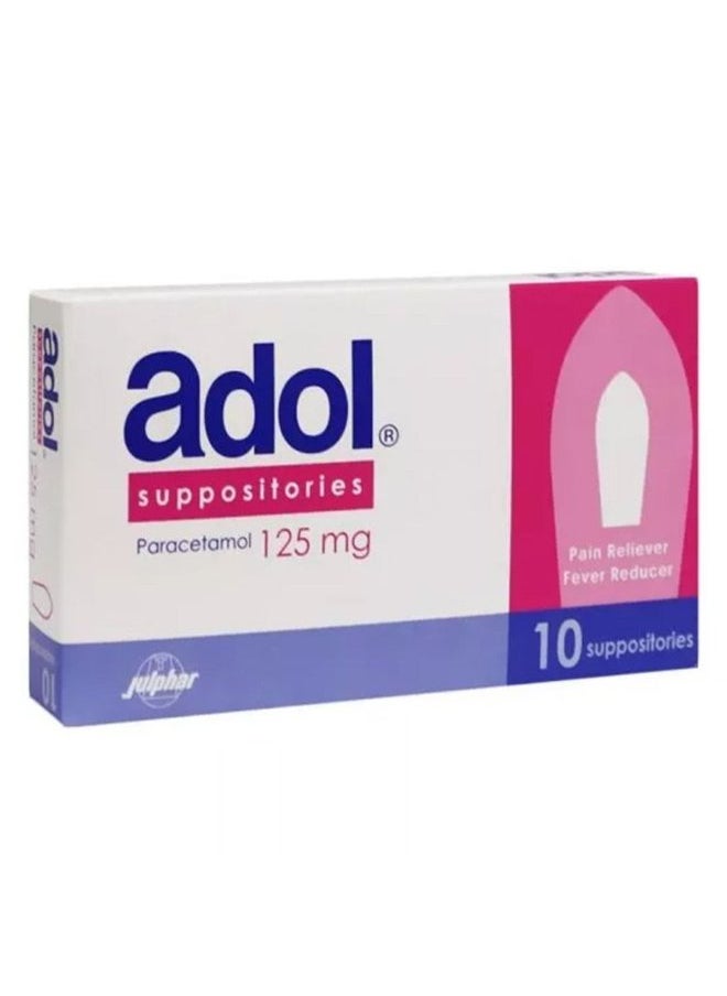 Adol - Adol 125 mg 10 Suppositories - Image 1