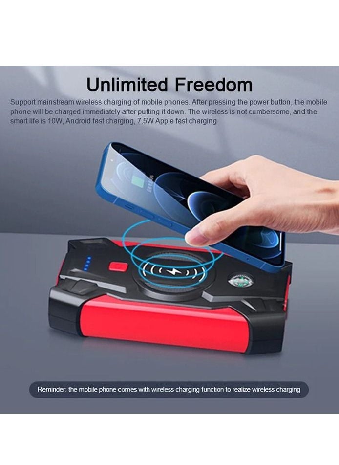 POWER - Car High Power Bank With Jump Starter Flashlight Emergency Tools  Compass - Image 1