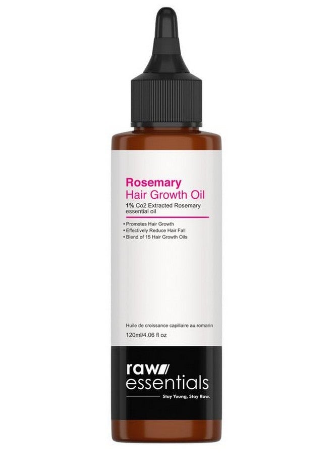 Raw Essentials Rosemary Hair Oil 120ml, Highest Grade Natural Rosemary Oil for Hair Growth, Nourishes and Strengthen Hair & Scalp, Boost Volume, Shine & Thickness. - Image 1