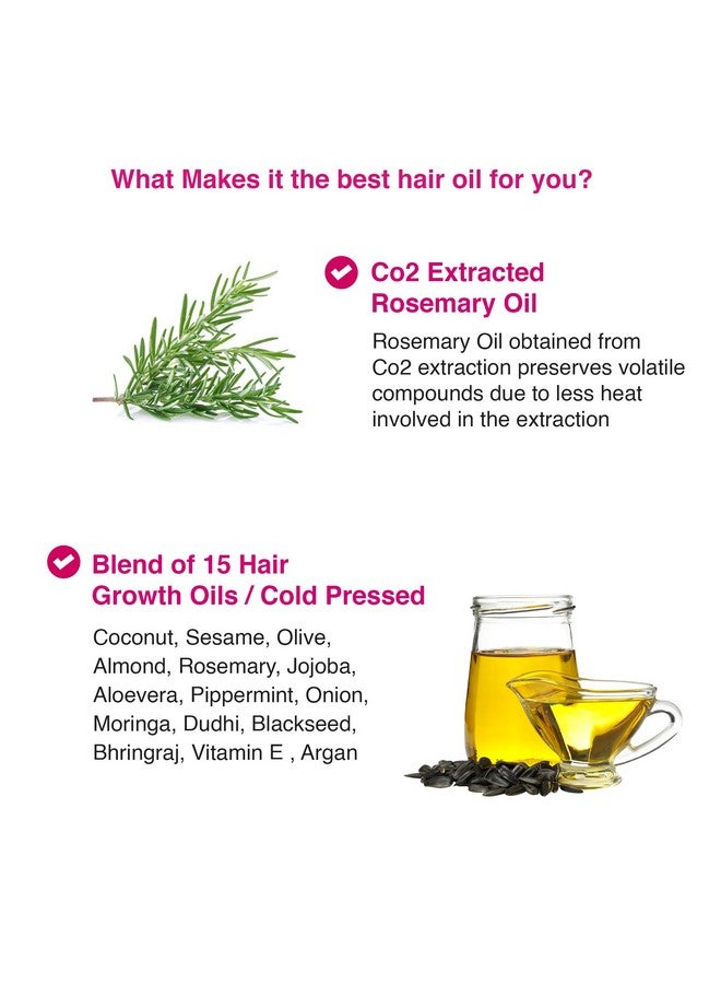 Raw Essentials Rosemary Hair Oil 120ml, Highest Grade Natural Rosemary Oil for Hair Growth, Nourishes and Strengthen Hair & Scalp, Boost Volume, Shine & Thickness. - Image 5