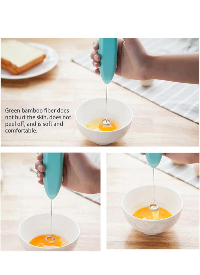 ماركة غير محددة Cordless Electric Hand Mixer Battery Operated Small Plastic Metal Household Hand Mixer for Home Hotel  - Image 4