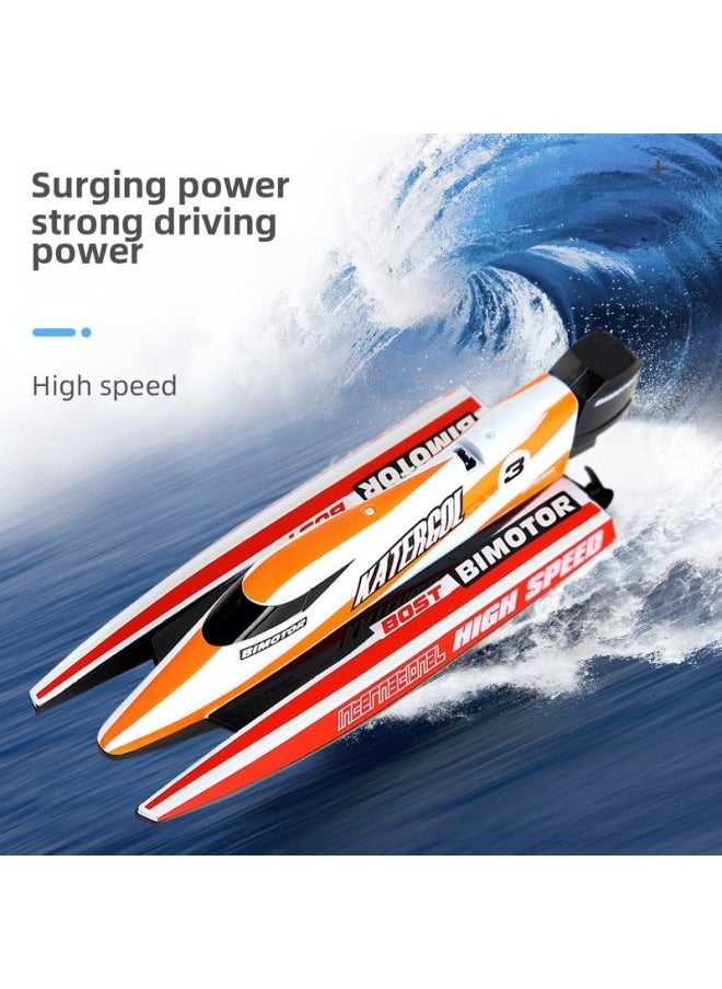 Shenqiwei 3313 Shenqiwei F1 Rowing Boat Remote Control Speedboat Mini Remote Control Boat Charging-Color:2.4g Racing Boat Green  - Image 3
