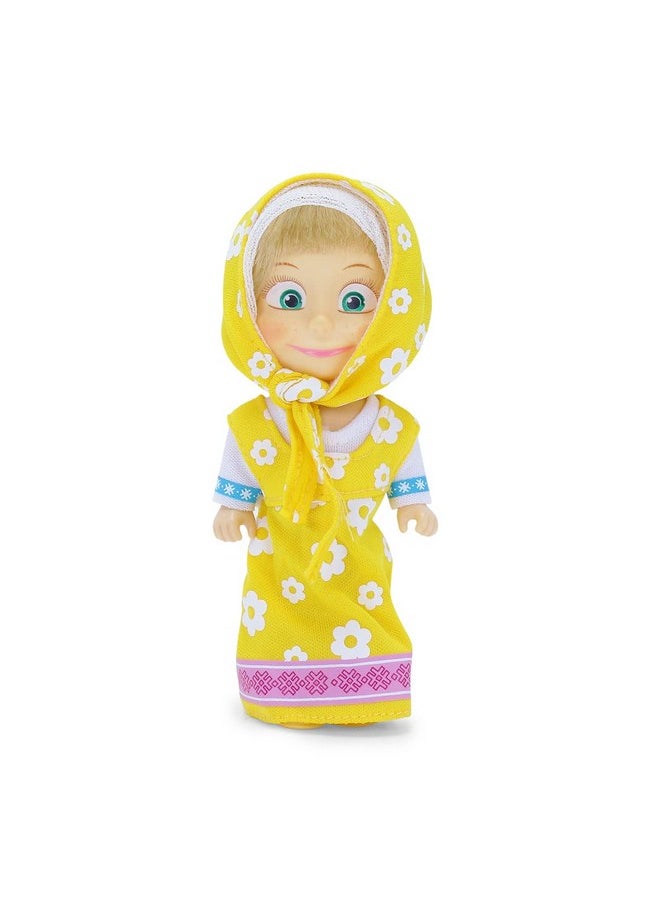 Masha and the Bear 12 Cm Toy Doll | Famous Cartoon | Ideal Gift Set for Girls Kids (Masha Set -Yellow) - pzsku/Z4C6D2F904668428428F4Z/45/_/1741330045/2b9dce26-e0d8-44ce-bf00-756a8ab02daa