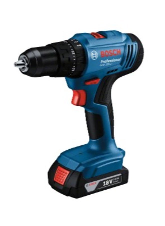 بوش دريل فك وربط وتخريم جدار ومعادن وخشب من بوش GSB183-Li مع بطاريتين (18 فولت)وشاحن - Image 1