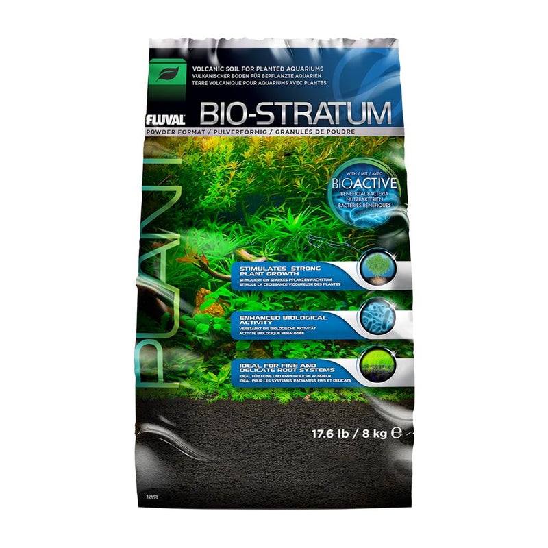 Fluval 12698 Natural Mineral-Rich Volcanic Soil Bio Stratum for Planted Tanks, 17.6 lbs. - Aquarium Substrate for Healthy Plant Development, Growth, and Color - Image 1