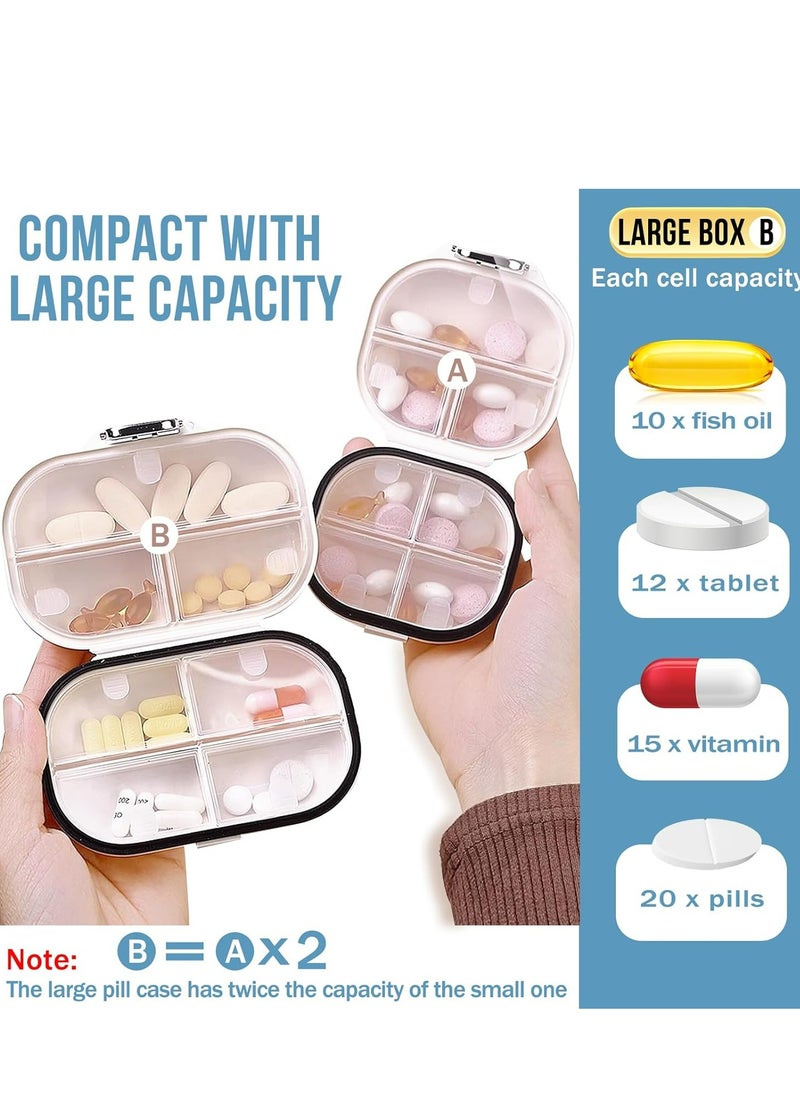 Oasisgalore Travel Pill Organizer，Portable Pill Box 7 Day Small Pill Case Daily Medicine Container，Travel Essentials  - Image 2